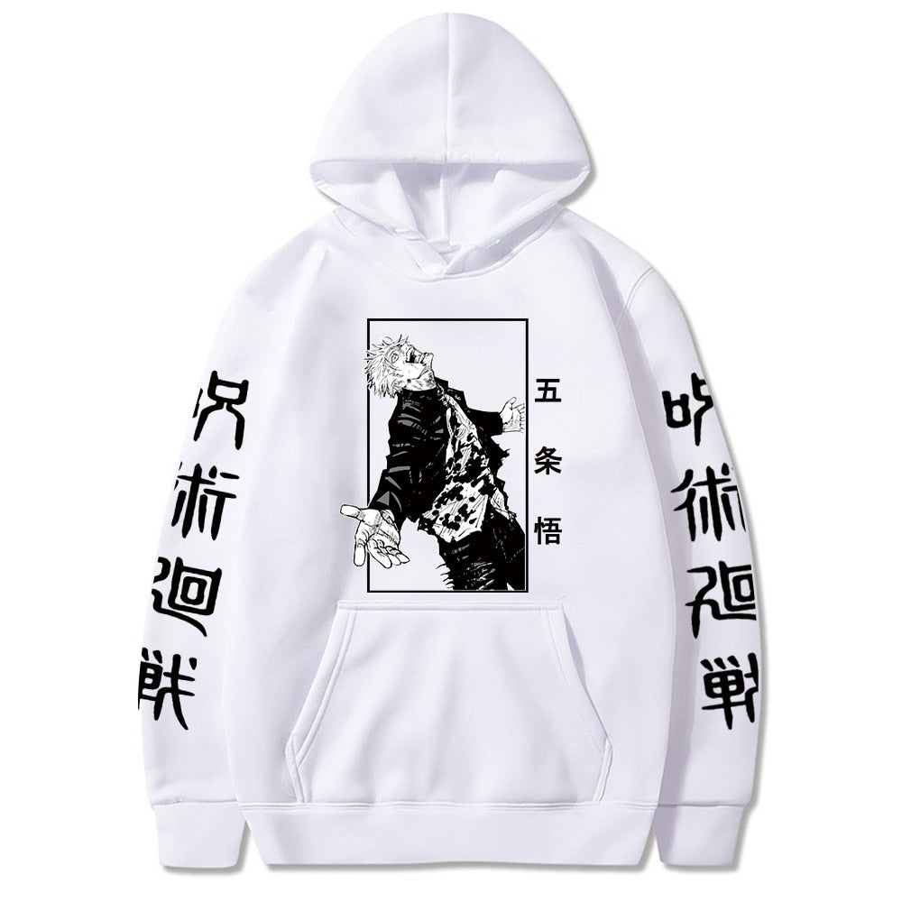Jujutsu Kaisen Japanese Anime Hoodies Satoru Gojo Graphic Hoodie Sweatshirt