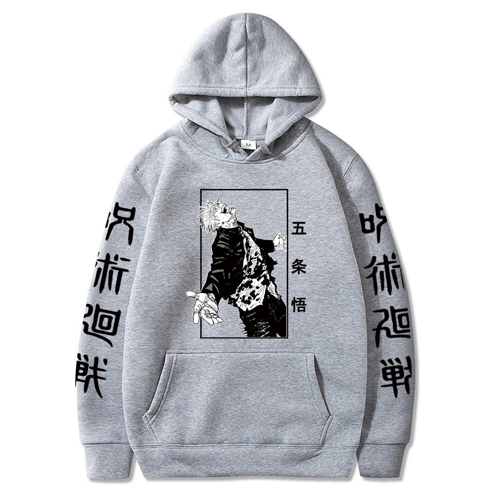 Jujutsu Kaisen Japanese Anime Hoodies Satoru Gojo Graphic Hoodie Sweatshirt