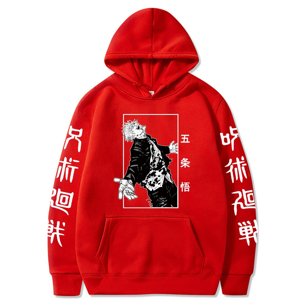 Jujutsu Kaisen Japanese Anime Hoodies Satoru Gojo Graphic Hoodie Sweatshirt