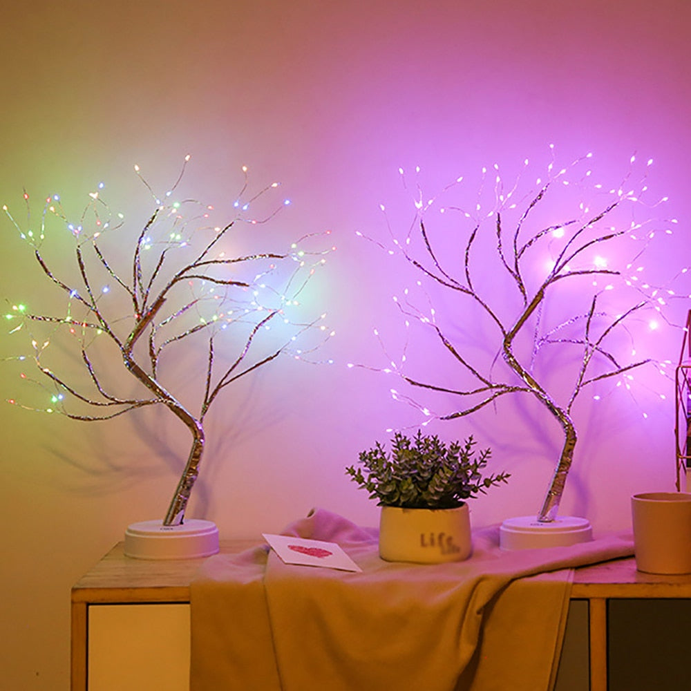 RGB LED String Light tree decor lamp twinkle light for bedroom (Included Bulbs)